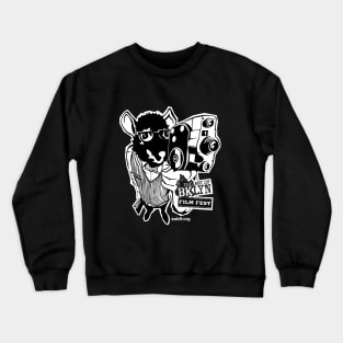 Retro Art of Brooklyn Film Festival Mascot Crewneck Sweatshirt